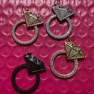 Ring Pendant, Ring Charm, Bracelet Charm